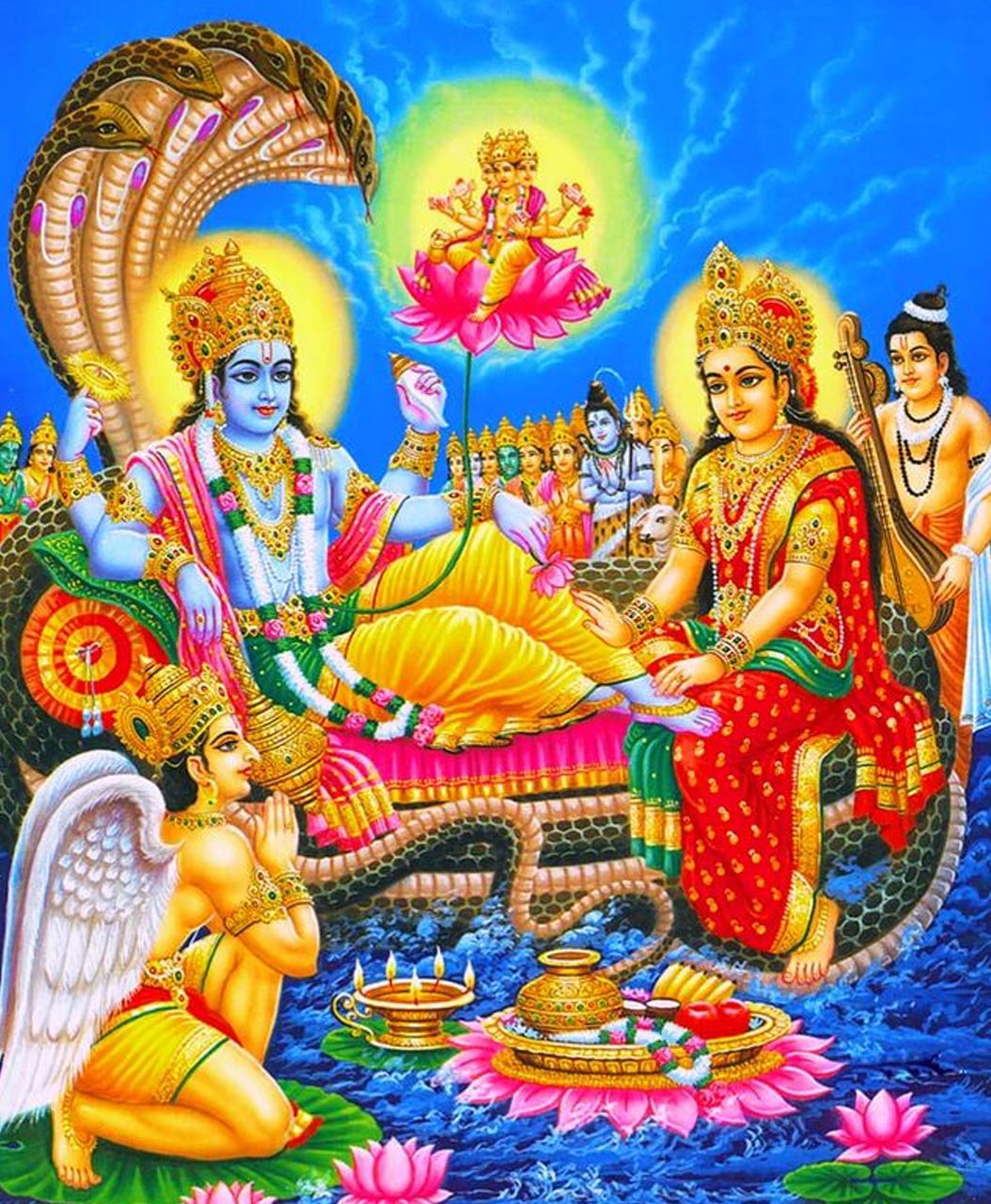 Top 144 Lord Vishnu Laxmi Wallpapers
