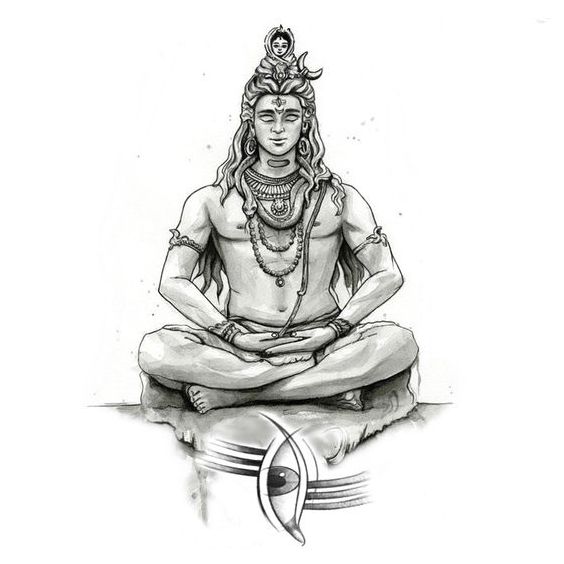 Lord Shiva Pics Hd - Sketch Art Wallpaper Download | MobCup